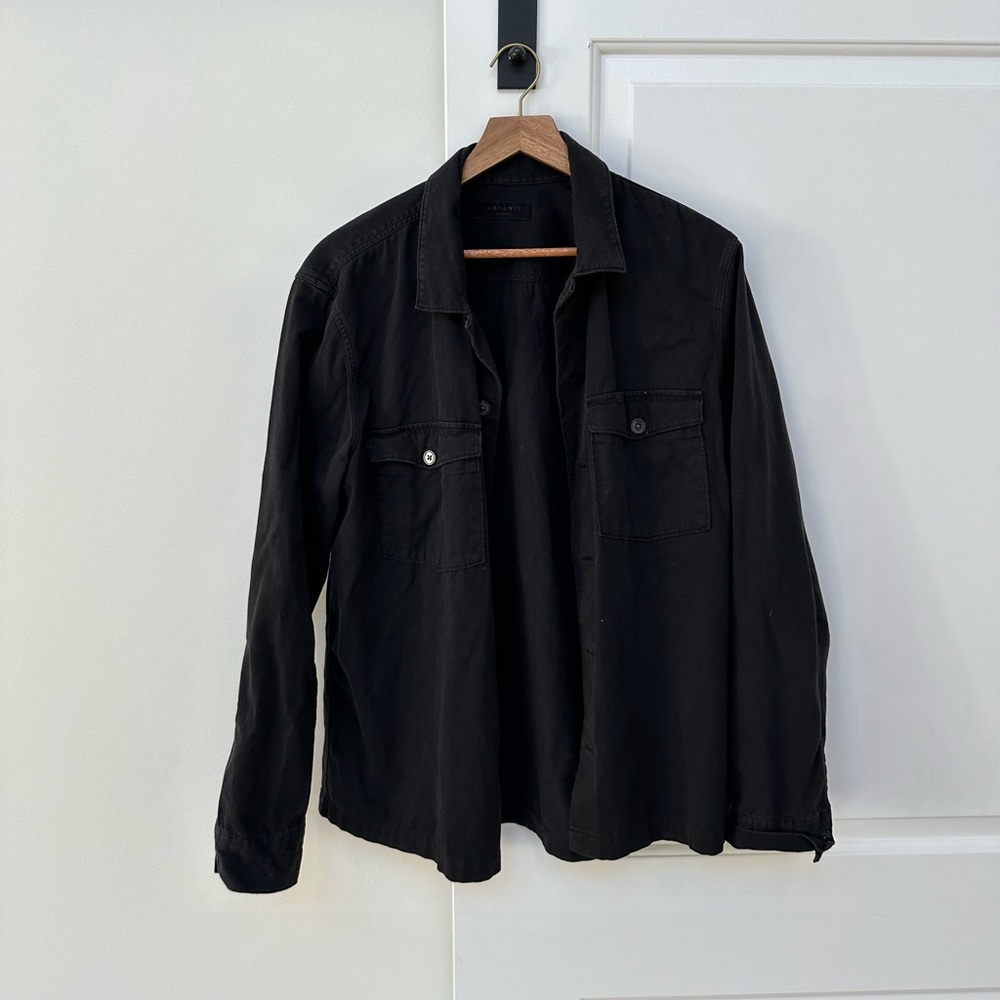 Allsaints Spotter Button-Up Shirt Jacket